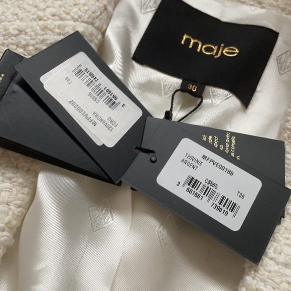 ⛔️SOLD⛔️ Maje White Tweed Blazer - Picture 5 of 5